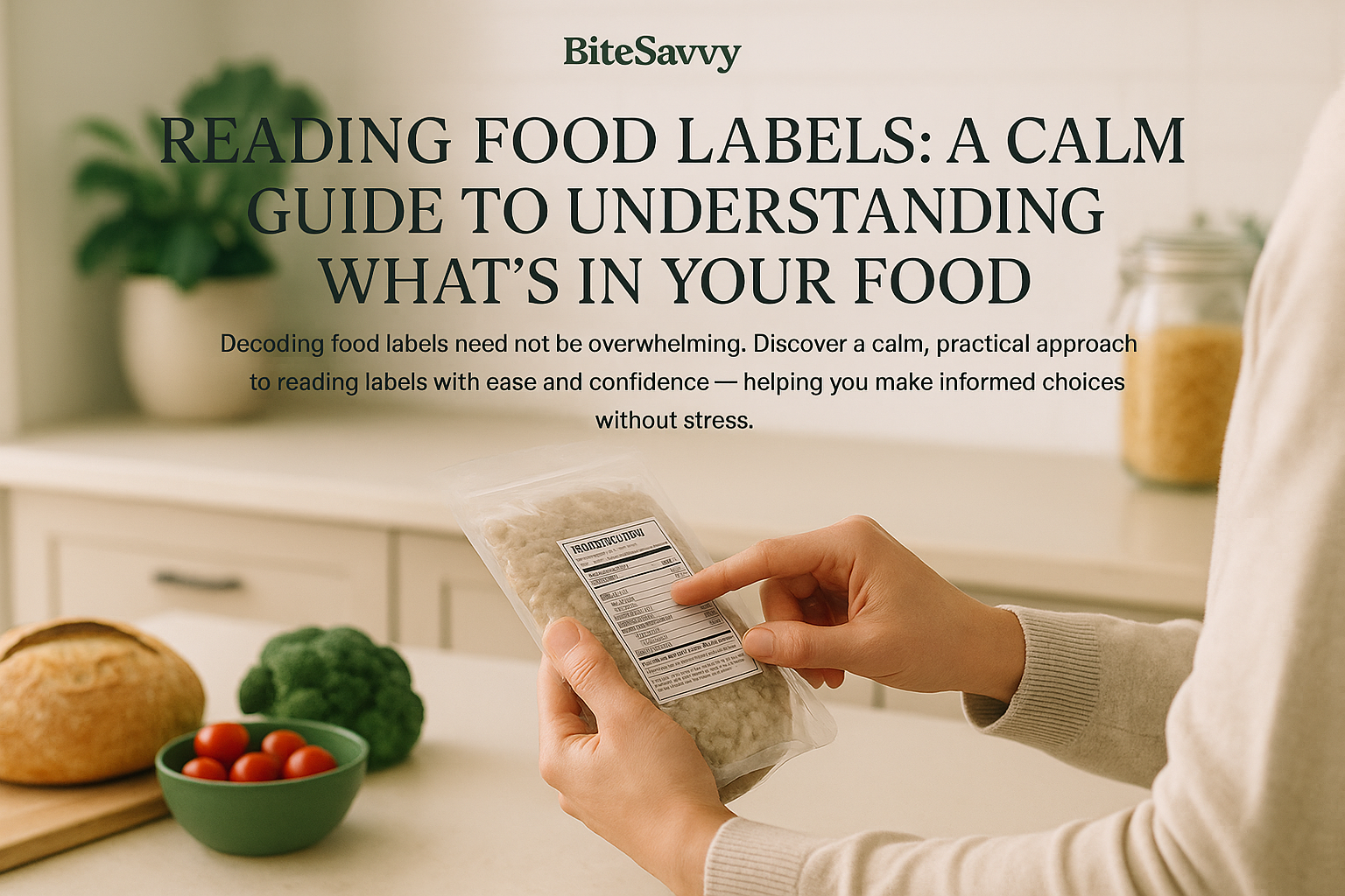 Reading Food Labels: A Calm Guide to Understanding What’s in Your Food