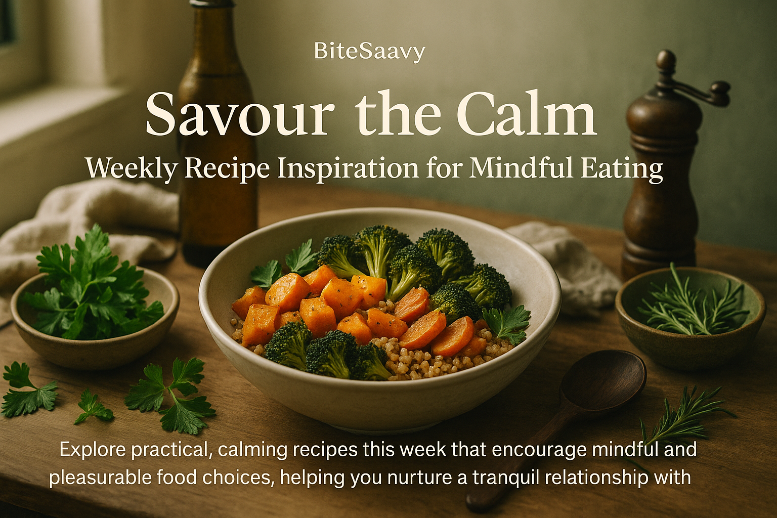 Savour the Calm: Weekly Recipe Inspiration for Mindful Eating