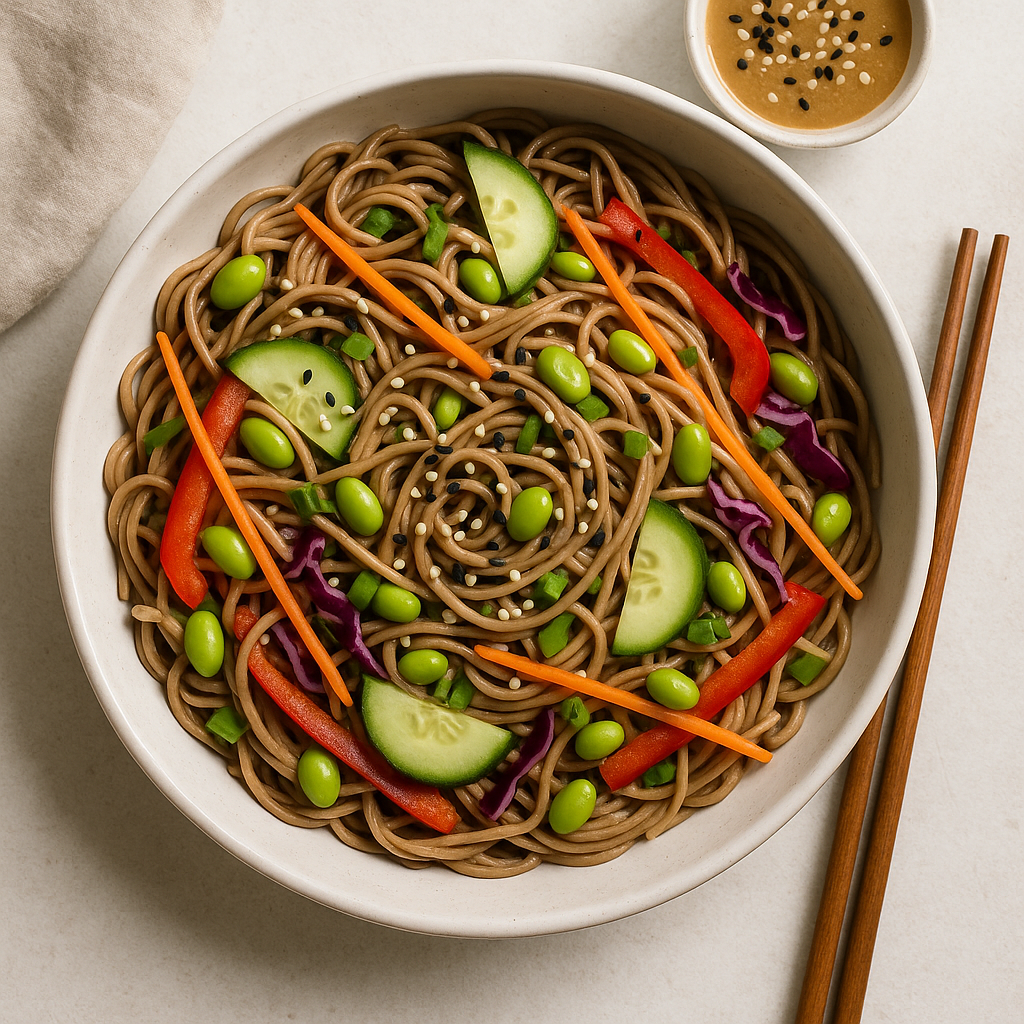 Asian-Inspired Sesame Soba Noodle Salad