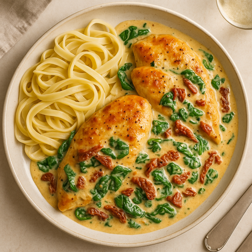 Creamy Spinach and Sundried Tomato Chicken