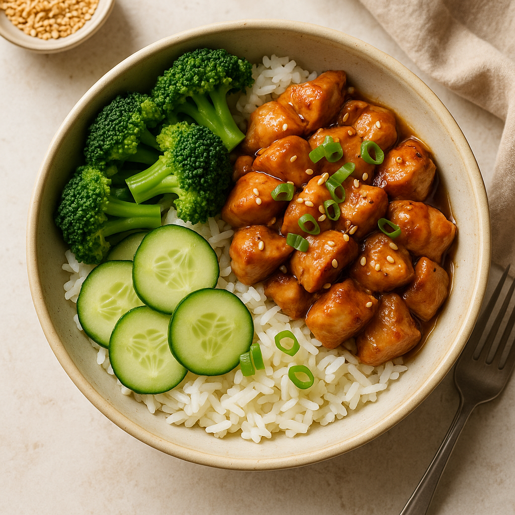 Ginger Chicken Rice Bowl