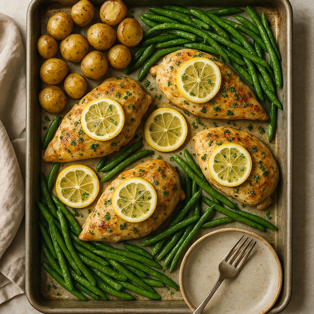 Lemon Herb Sheet Pan Dinner