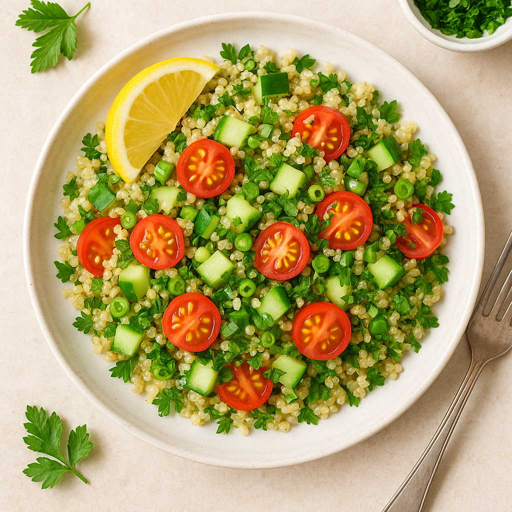 Low FODMAP Lemon Herb Quinoa Salad