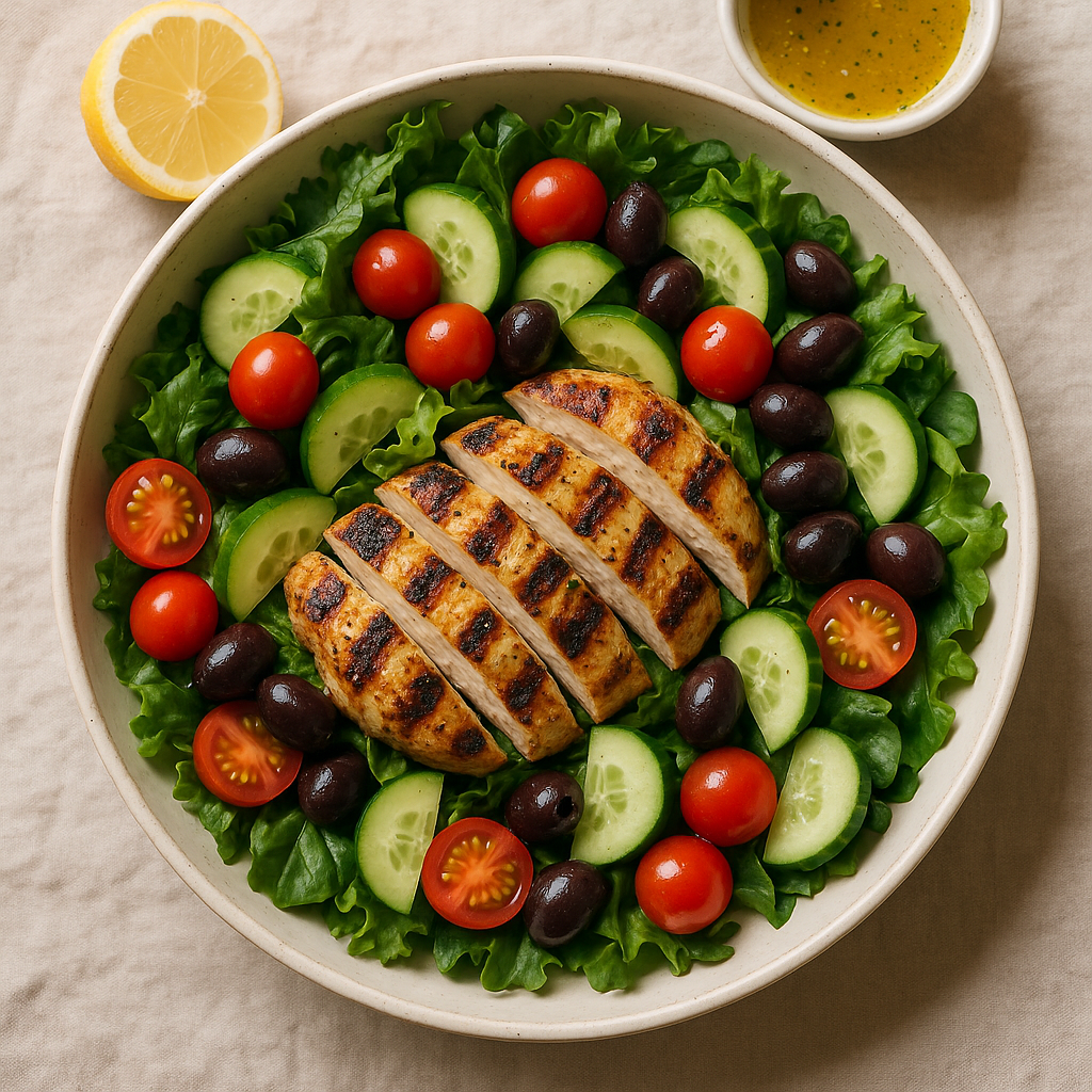 Mediterranean Grilled Chicken Salad