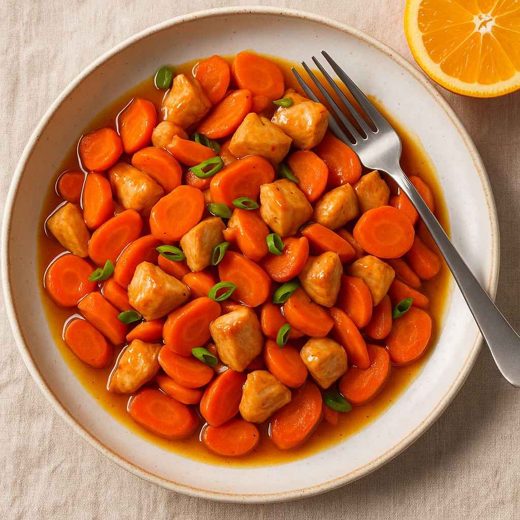 Orange Glazed Carrot and Chicken Stir-Fry