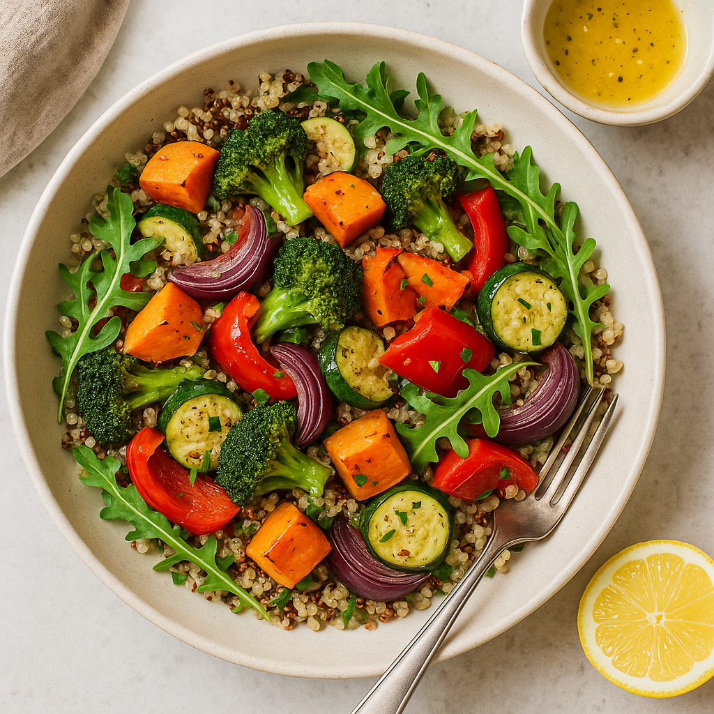 Quinoa and Roasted Vegetable Power Salad