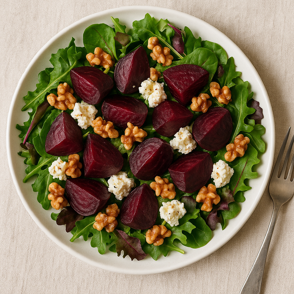Roasted Beet and Goat Cheese Salad