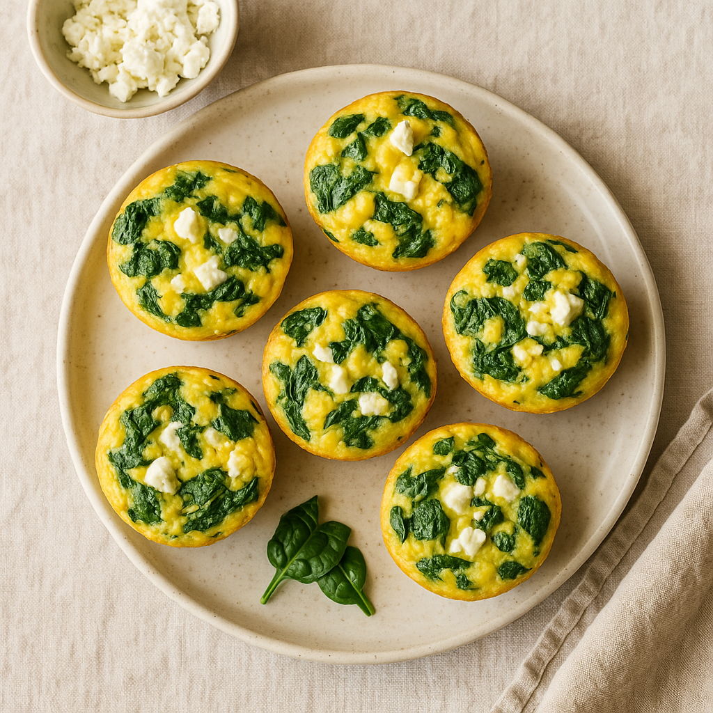 Savory Spinach and Feta Egg Muffins