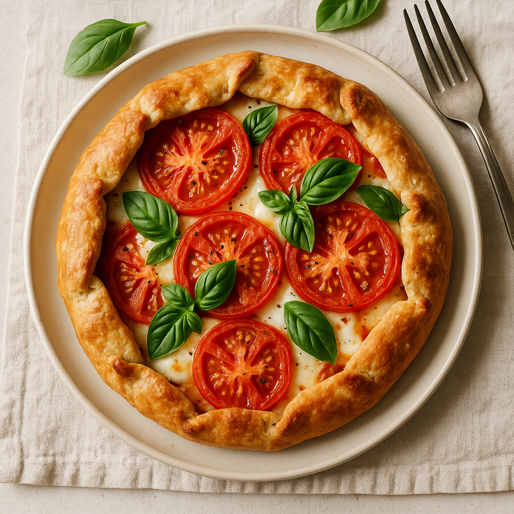 Savory Tomato and Basil Breakfast Galette