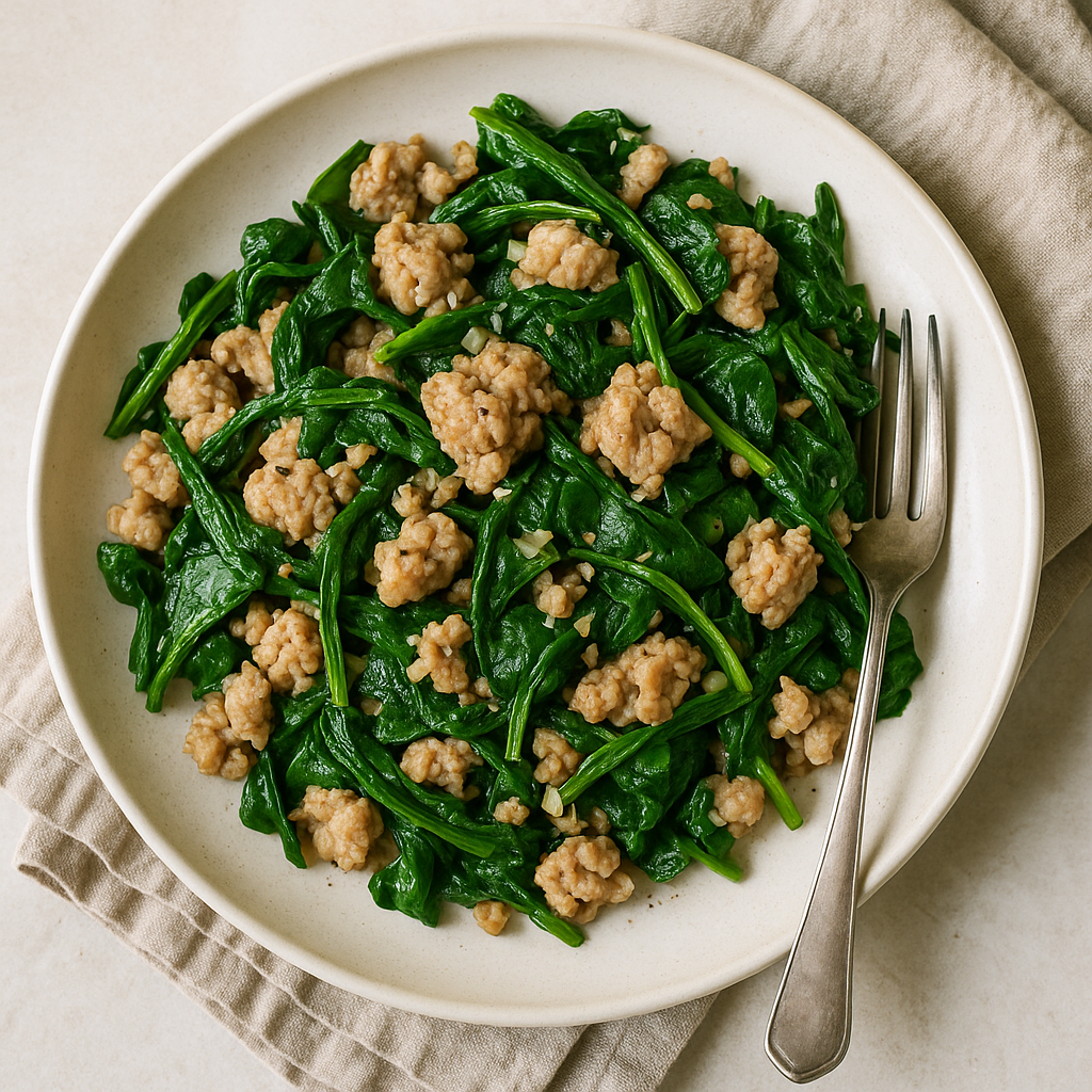 Savory Turkey and Spinach Stir-Fry