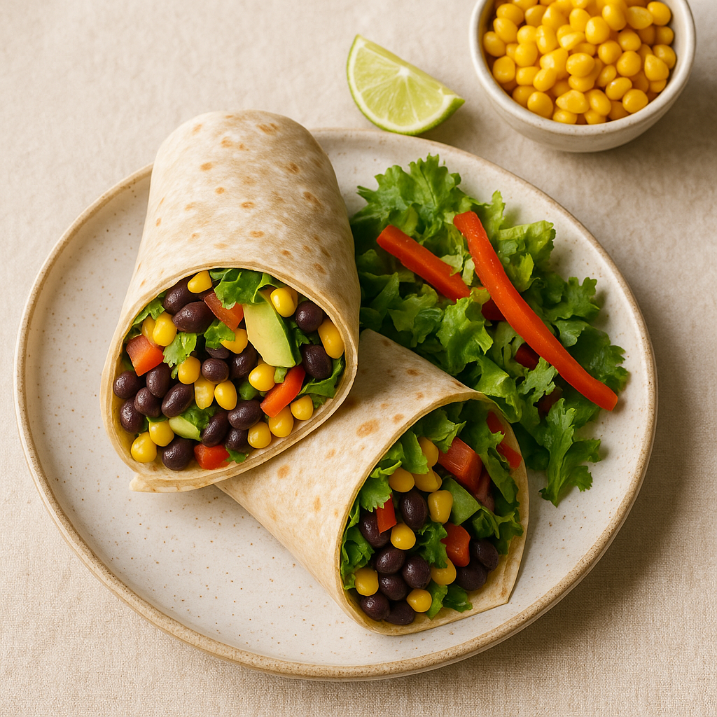 Southwest Black Bean & Corn Wrap