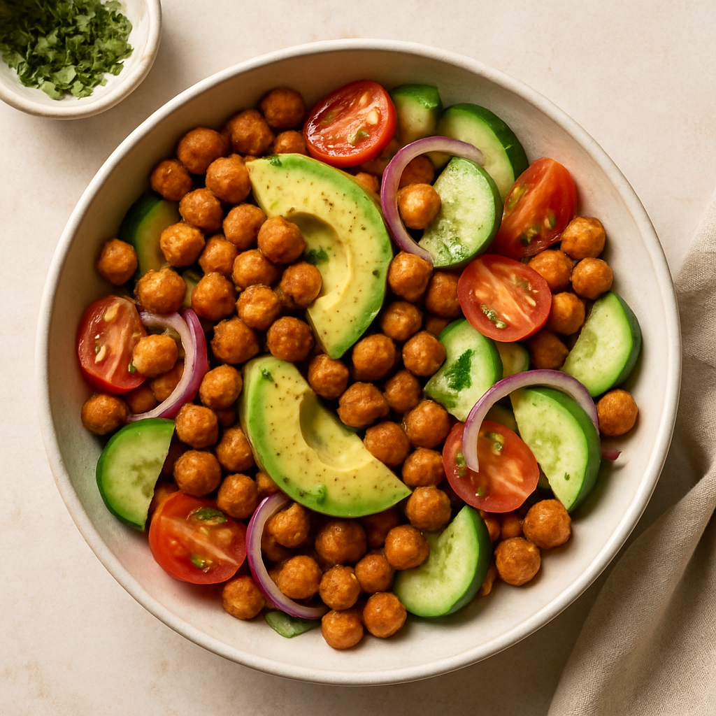 Spiced Chickpea and Avocado Salad