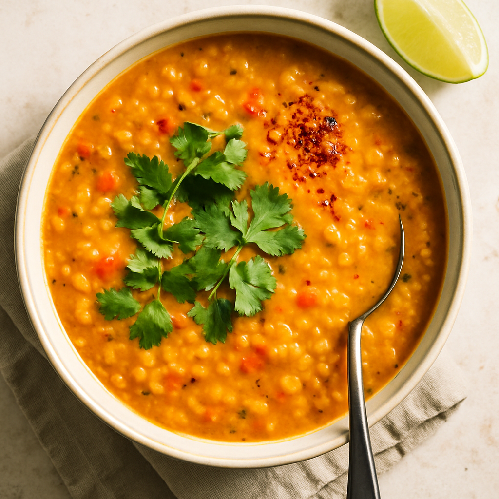Spicy Coconut Lentil Soup