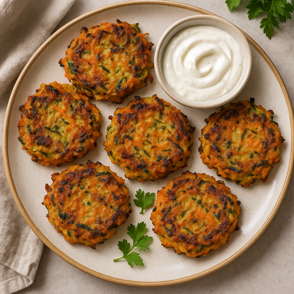 Zucchini and Carrot Fritters